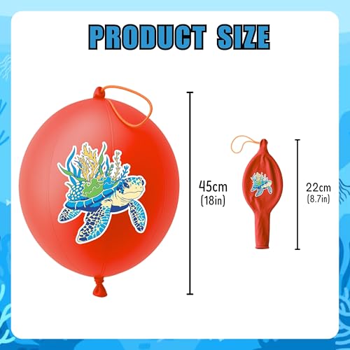 Turtle Party Favors Pack - 48 Tattoos & 24 Punch Balloons