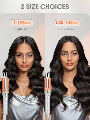 SHEGLAM Automatic Curling Iron 1 1/4" - Fast Heating, 3 Temps