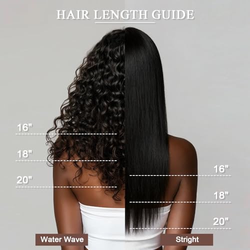 Feather Crochet Human Hair 16" 50g Knotless Black Curly