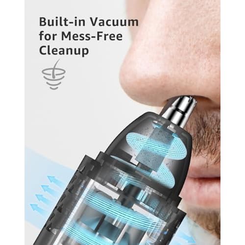 MANSPOT Manscape Groin & Body Hair Trimmer & 10000-RPM Nose & Ear Hair Trimmer