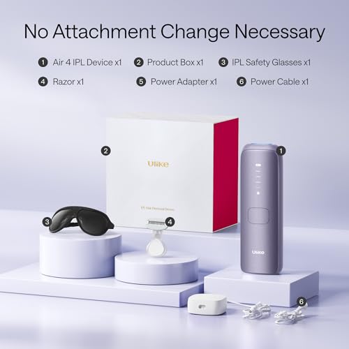 Ulike Laser Hair Removal Device Air 4 - IPL for Women & Men, Permanent Hair Reduction