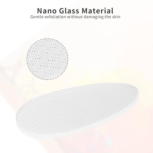 PYD Life 9 Pack Sublimation Glass Foot File Blanks,Reusable Foot Scrubber Dead Skin Remover,Nano Crystal Foot Scrubber Dead Skin Remover with Protective Case,Perfect Gifts for Beauty Enthusiasts