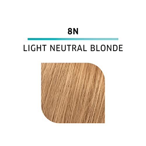 Wella ColorCharm Demi Permanent Hair Color 8N Light Neutral Blonde + 10 Vol Developer