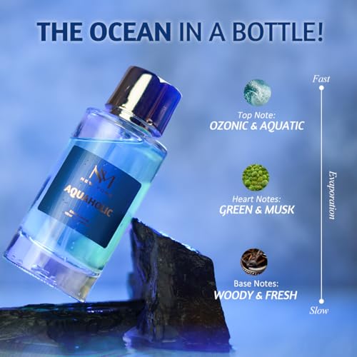 NOURISH MANTRA NM New York Aquaholic Luxury Perfume For Man and Women both-100 ml | Premium Long Lasting Fragrance Spray | With Aromatic Blend of Aquatic & Fresh Notes | Unisex Perfume