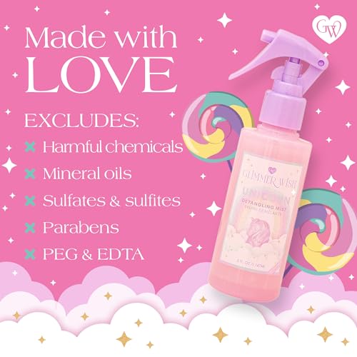 Glimmer Wish Unicorn Hair Detangler Spray 5 fl oz