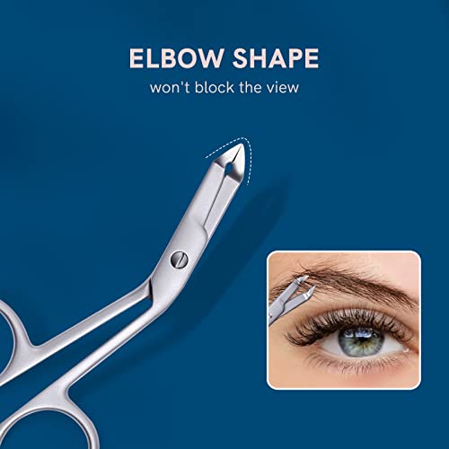 Professional Scissor Tweezers Stainless Steel Large Grip