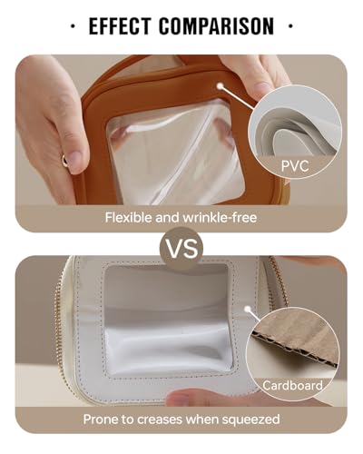 EACHY Clear Makeup Bag – Waterproof Travel Cosmetic Organizer