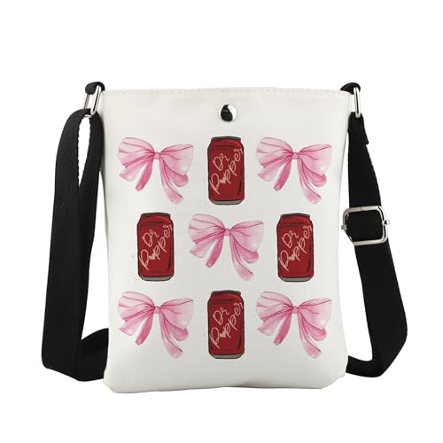 Pink Bow Soda Crossbody Bag - Soda Lover Gift