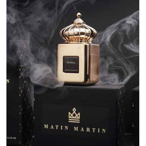 MATIN MARTIN Miral - Luxury Arabian Perfume for Women - Oriental Fragrance with Notes of Pear, Orange, Mandarin, Jasmine, Tonka - Arabic Long Lasting Scent - Travel Size - 3.4 oz Eau de Parfum Spray