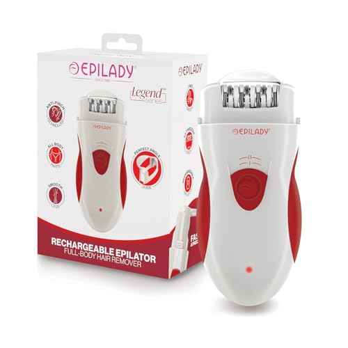 Epilady Legend 4 | Cordless Epilator Hair Removal Device for Women, 2 Speed Bikini Trimmer, Electric Shaver for Women, Rechargeable Body Hair Remover