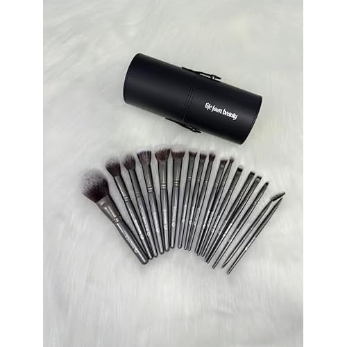 Professional Makeup Brushes Kit with Soft Synthetic Bristles + Case