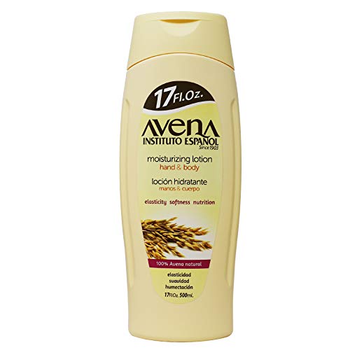 Avena Instituto Español Moisturizing Hand and Body Lotion, Helps Moisture Soften and Nourish your skin, 2-pack Of 17 FL Oz, 2 Bottles