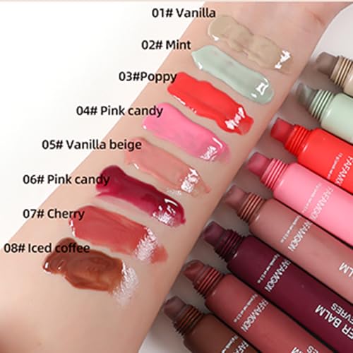 5-Color Butter Tinted Lip Balm Set - Moisturizing Lip Gloss