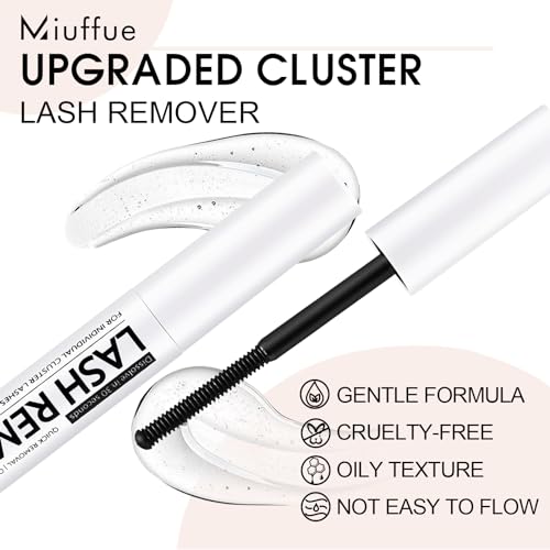 White Eyelash Glue Remover 5ML for Cluster Lashes - Gentle & Fast