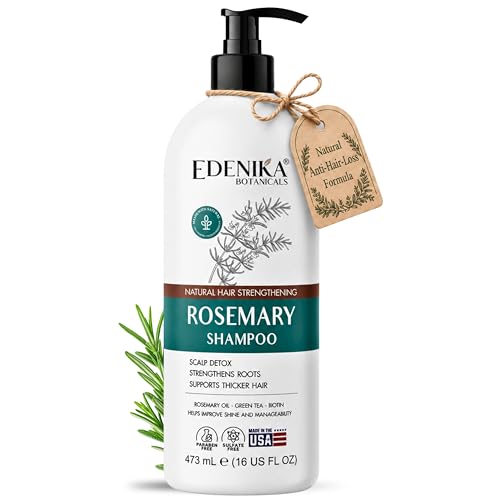 Edenika Botanicals Rosemary Oil Shampoo with Biotin, 16 fl oz