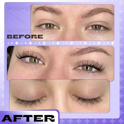 Lanflower Magnetic Eyelashes with Applicator Natural Magnetic Lashes Wispy False Eyelashes with Magnets Fairy Eyelashes No Need Glue Manga Lashes