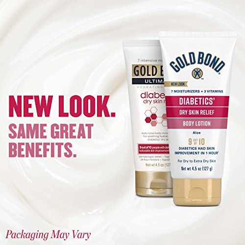 Gold Bond Diabetics' Dry Skin Relief Lotion with Aloe & Vitamin E, 4.5 oz