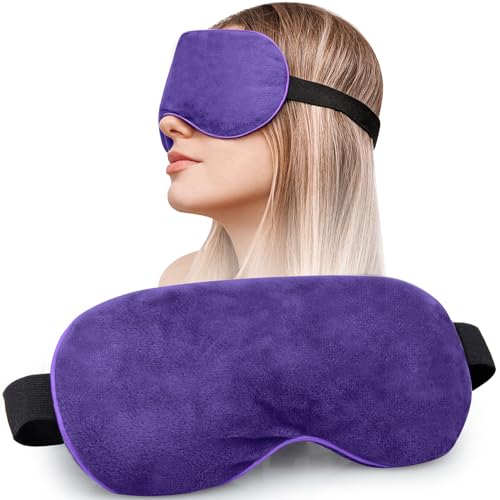 Heated Eye Mask, Moist Heat Eye Compress Microwave Warm Eye Mask for Dry Eyes, Good for Blepharitis, Itchy Eyes etc.