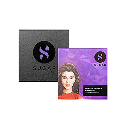 SUGAR Cosmetics Contour De Force Mini Blush for Face Face Blusher for Face Makeup Smooth Texture Matte & Blendable Paraben & Cruelty Free 4 g (Pack of 1) 02 Pink Pinnacle (Deep Rose)