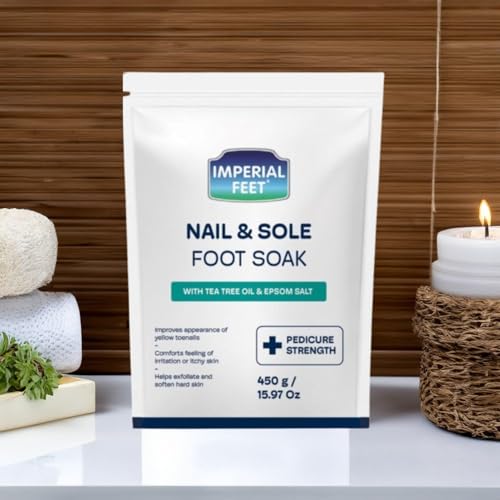 Imperial Feet Epsom & Tea Tree Oil Foot Soak - Callus & Odor Care, 16oz