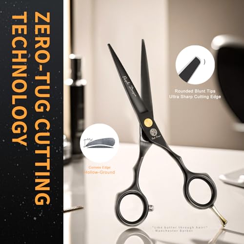 Purple Dragon 5.5" Hair Cutting Scissors Set - Japanese Stainless Steel