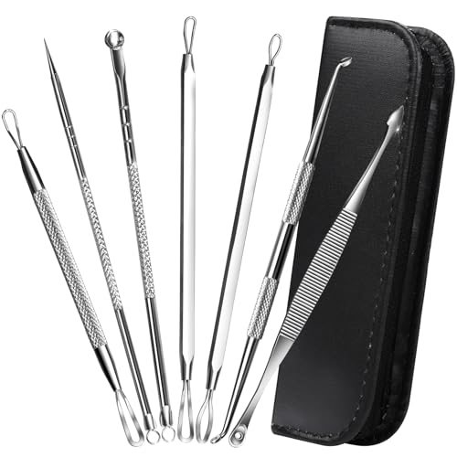 Teenitor 7-in-1 Pimple Popper Tool Kit Stainless Steel Blackhead Remover