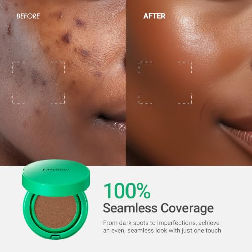 Easydew Mela B Toning Ampoule Cushion Foundation #25 Honey - Buildable Korean BB Cream SPF
