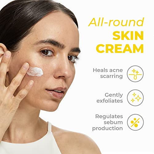 Creamy Skincare Hydrating 5% Serum, Moisturizing Face-Exfoliator with 5%, 5% Niacinamide, and Hypskin, Face Serum for Dry and Dull Skin, Gentle on All Skin Types, 1 fl oz/ 30mL