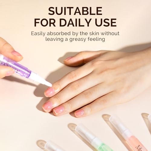 MelodySusie Cuticle Oil Pen Set - 6-Piece Scented Nail Repair Treatment