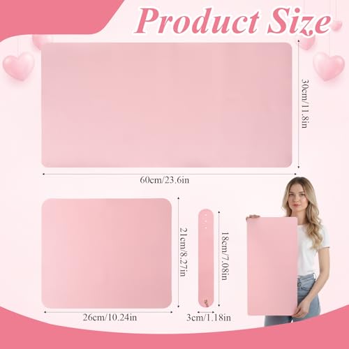 Foldable Nail Art Table Mat - Waterproof PU Leather, Non-Slip