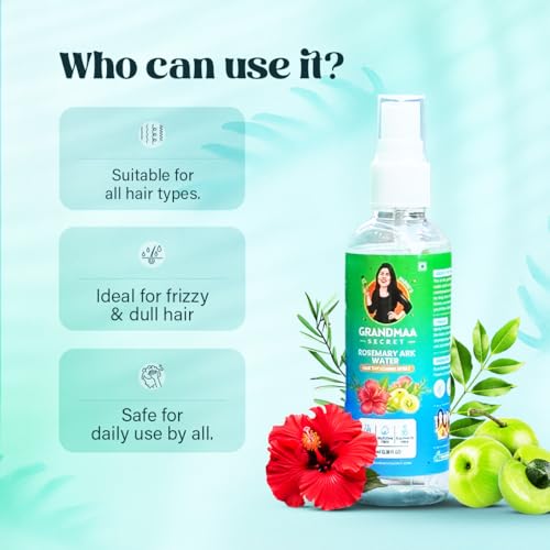 Rosemary Hair Thickening Mist - Natural Spray for All Hair Types, 100 ml