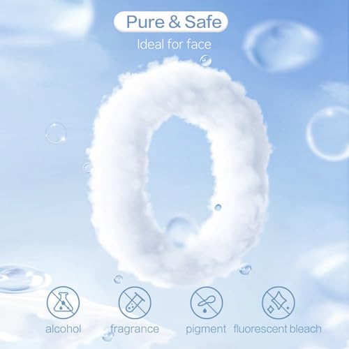 Disposable Face Towels 100 Count, Ultra Soft & Thick Facial Towels for Sensitive Skin, Biodegradable & Lint-Free Makeup Remover Dry Wipes, Multi-Purpose Cleansing Towelettes for Face Wipes