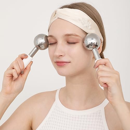 360 Rotating Ice Globes for Face & Eyes – Cooling Facial Roller