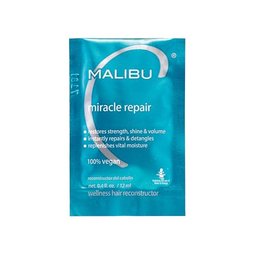 Malibu C Miracle Repair Hair Reconstructor Pack of 1 - Nourishing Deep Treatment for Damaged Hair