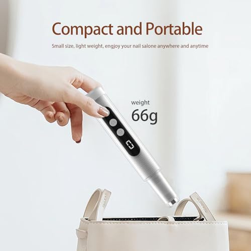 Cordless Nail Drill with UV Lamp - Lightweight & Rechargeable