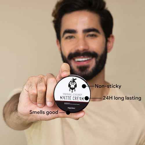 Tribal Chimp Matte Hair Styling Paste for Men ? Medium to Strong Hold, Matte Finish, Easy to Apply & Wash Out ? Styling Paste for All Hair Types, Texture & Volume Boost ? 80g