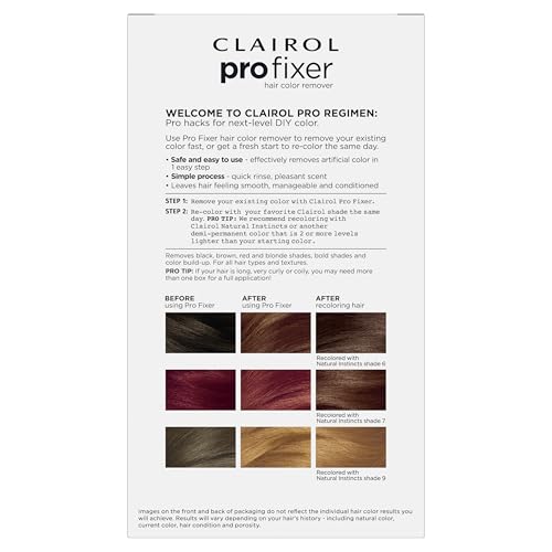 Clairol Pro Fixer Hair Color Remover Kit - 1 Step Color Removal