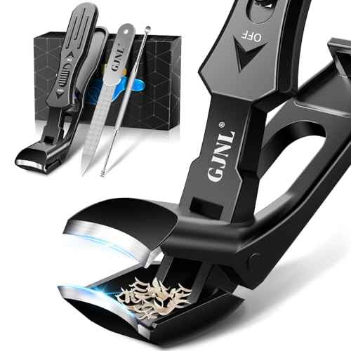 Toenail Clippers Stocking Stuffers 2025 Gifts for Men Women, Upgrade Angled Nail Clippers for Seniors Thick Toenails, Toe Nail Clippers for Men with Wide Jaw, Christmas Xmas Presents Gifts for Adults