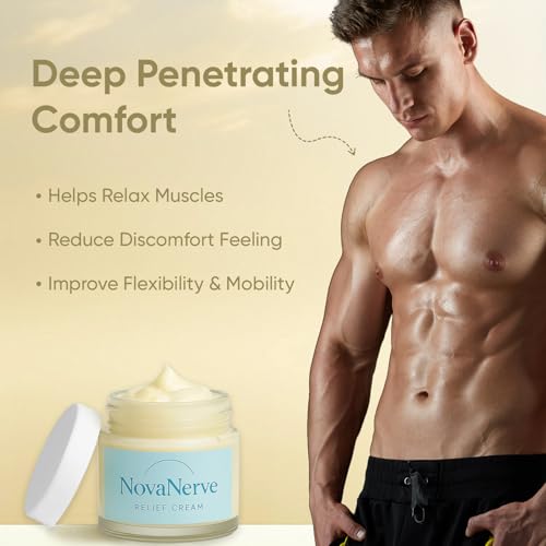 Relief Cream with Magnesium, Cream for Neuropathy, Natural Ingredients - Cooling & Soothing for Feet, Hands, Legs, Joints, Waist (1)