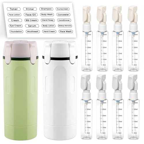Winb 4-in-1 Travel Dispenser Set, 30ml Leak-Proof Bottles