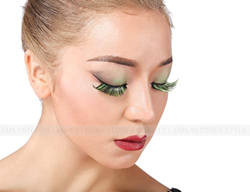 Green Costume Eye Lashes Halloween Poison Ivy Cosplay