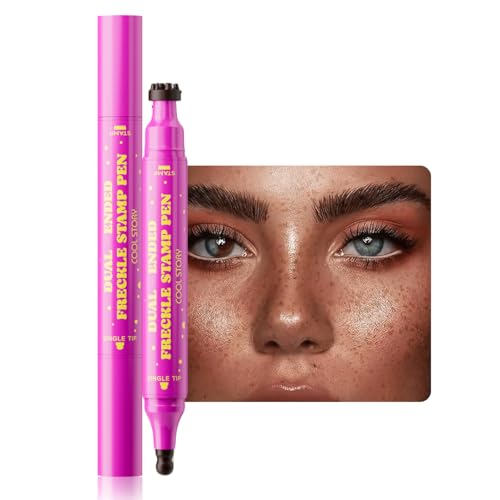 Dual-Ended Freckle Stamp Pen - Waterproof Freckle Makeup in Deep Chocolate Brown