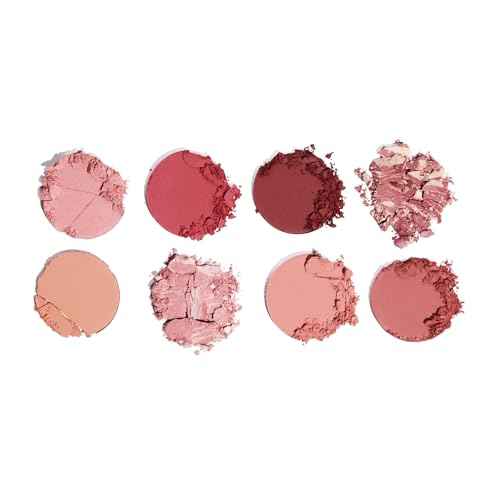 Revolution Beauty London, Ultra Blush Palette, 8 Pigmented Shimmer & Matte Makeup Shades, Blendable Powder Blush Formula, Vegan & Cruelty-Free, Sunset Burst