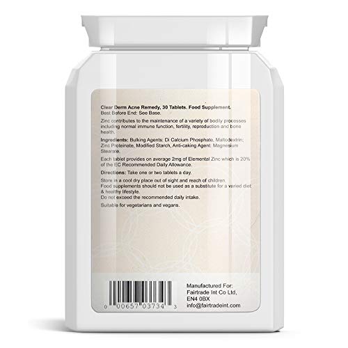 Clearderm Acne Tablets - Daily Spot Treatment