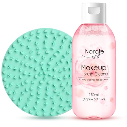 Makeup Brush Cleaner Set with Silicone Pad & Shampoo