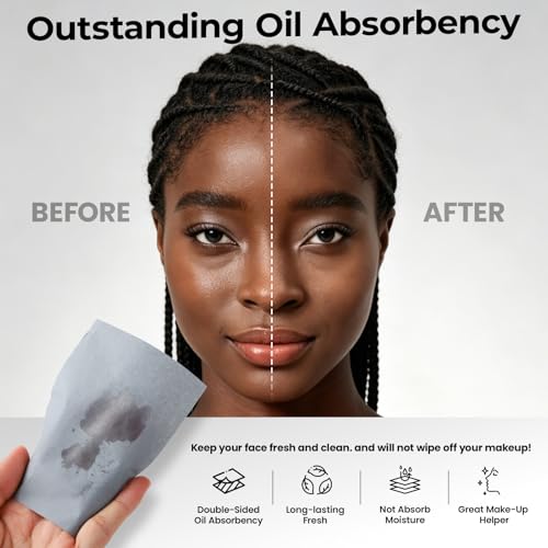 Oil Blotting Sheets for Face - 600 Count