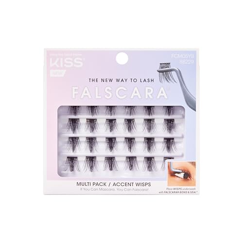 KISS FALSCARA False Eyelashes Wisps Multipack - Reusable & Customizable