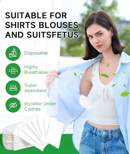 Underarm Sweat Pads - 100 Pack for All-Day Comfort & Protection
