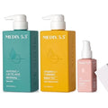 Medix 5.5 Vitamin C Body Cream + Glycolic Acid Exfoliating Body Wash + 3% Hyaluronic Acid Hydrating Booster Serum Set