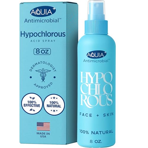 Aquia Hypochlorous Acid Spray for Face - 8oz Antimicrobial Skin Mist